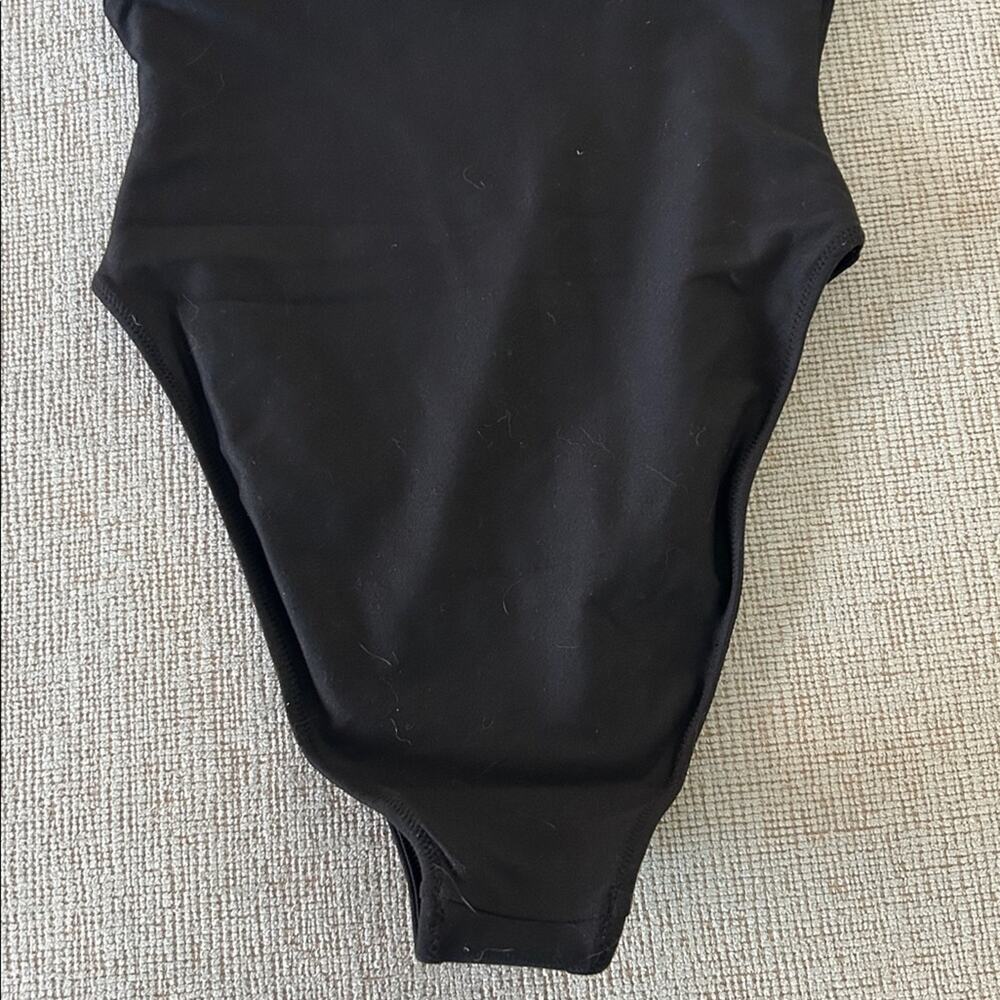 NEW Montce Zoe ruched bust high cut swimsuit in Sable black - Picture 10 of 12